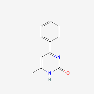 molecular formula C11H10N2O B1604565 6-甲基-4-苯基-1H-嘧啶-2-酮 CAS No. 6320-47-4