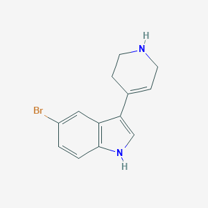 molecular formula C13H13BrN2 B160457 5-溴-3-(1,2,3,6-四氢吡啶-4-基)-1H-吲哚 CAS No. 127792-80-7