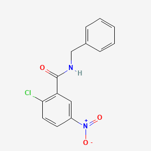 molecular formula C14H11ClN2O3 B1604583 N-苄基-2-氯-5-硝基苯甲酰胺 CAS No. 83909-69-7