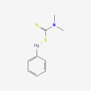 molecular formula C9H11HgNS2 B1604585 [(Dimethylcarbamothioyl)sulfanyl](phenyl)mercury CAS No. 2899-92-5