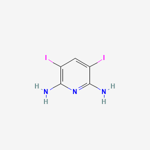 molecular formula C5H5I2N3 B1604589 2,6-Diamino-3,5-diiodopyridine CAS No. 58372-55-7