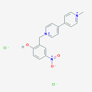 B160459 1-(N-Methyl-4,4'-bipyridinium)-1-(2-hydroxy-5-nitrophenyl)methane CAS No. 131690-25-0