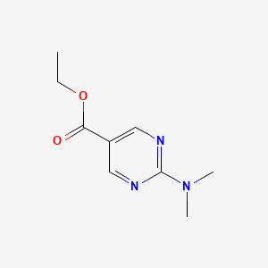 molecular formula C9H13N3O2 B1604595 2-(二甲氨基)嘧啶-5-甲酸乙酯 CAS No. 64224-68-6
