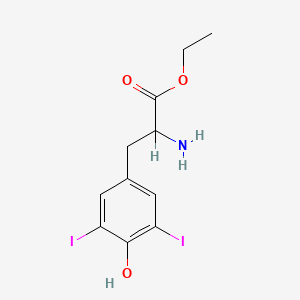 molecular formula C11H13I2NO3 B1604597 3,5-Diiodo-L-tyrosine ethyl ester CAS No. 35591-33-4