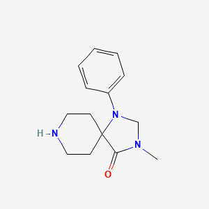 molecular formula C14H19N3O B1604603 3-Methyl-1-phenyl-1,3,8-triazaspiro[4.5]decan-4-one CAS No. 63214-60-8