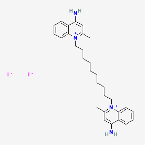 B1604626 Dequalinium iodide CAS No. 2019-42-3