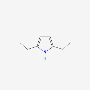 molecular formula C8H13N B1604632 1H-Pyrrole, 2,5-diethyl- CAS No. 766-95-0