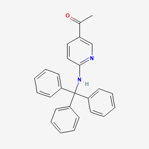 molecular formula C26H22N2O B1604652 5-Acetyl-2-tritylamino pyridine CAS No. 49647-11-2