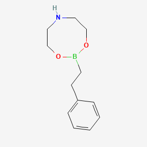 molecular formula C12H18BNO2 B1604656 2-(2-苯乙基)-1,3,6,2-二噁杂硼杂环己烷 CAS No. 4848-04-8