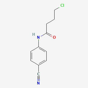 molecular formula C11H11ClN2O B1604661 4-chloro-N-(4-cyanophenyl)butanamide CAS No. 1016674-12-6