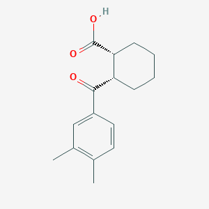 molecular formula C16H20O3 B1604663 顺-2-(3,4-二甲基苯甲酰)环己烷-1-羧酸 CAS No. 85603-43-6