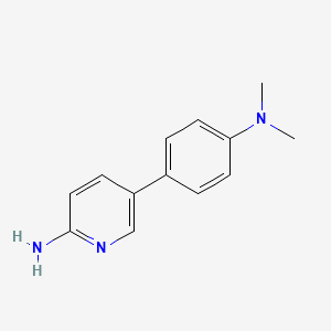 molecular formula C13H15N3 B1604676 5-(4-(二甲氨基)苯基)吡啶-2-胺 CAS No. 503536-77-4