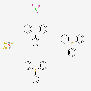 molecular formula C54H48Au3BF4OP3 B1604680 Tris(triphénylphosphineor)oxonium tétrafluoroborate CAS No. 53317-87-6