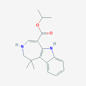 molecular formula C18H22N2O2 B1604682 Isopropyl 1,1-dimethyl-1,2,3,6-tetrahydroazepino[4,5-b]indole-5-carboxylate CAS No. 942145-77-9