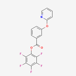 molecular formula C18H8F5NO3 B1604691 Pentafluorophenyl 3-(pyridin-2-yloxy)benzoate CAS No. 921938-61-6