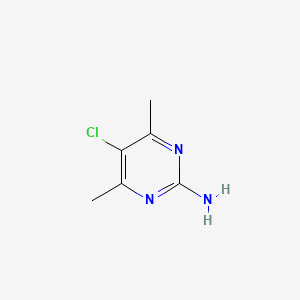 molecular formula C6H8ClN3 B1604695 5-Chloro-4,6-dimethylpyrimidin-2-amine CAS No. 7749-61-3