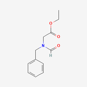 molecular formula C12H15NO3 B1604756 Ethyl N-formyl-N-benzylglycinate CAS No. 76075-07-5
