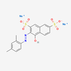 molecular formula C18H14N2Na2O7S2 B1604806 Disodium 3-((2,4-dimethylphenyl)azo)-4-hydroxynaphthalene-2,7-disulphonate CAS No. 4787-93-3