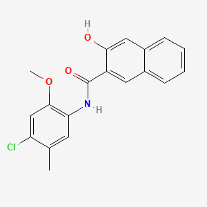 molecular formula C19H16ClNO3 B1604807 2-Naphthalenecarboxamide, N-(4-chloro-2-methoxy-5-methylphenyl)-3-hydroxy- CAS No. 5165-81-1