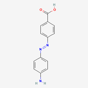 molecular formula C13H11N3O2 B1604814 苯甲酸，4-[(4-氨基苯基)偶氮]- CAS No. 6925-48-0