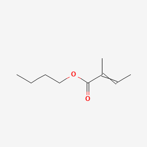 molecular formula C9H16O2 B1604816 2-Butenoic acid, 2-methyl-, butyl ester, (2Z)- CAS No. 7785-64-0