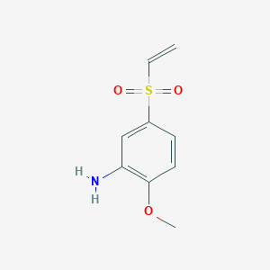 molecular formula C9H11NO3S B1604828 5-(Ethenesulfonyl)-2-methoxyaniline CAS No. 5164-06-7
