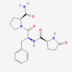 molecular formula C19H24N4O4 B1604846 [Phe2]-TRH CAS No. 34783-35-2