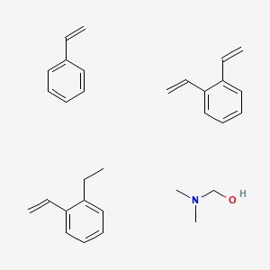 molecular formula C31H39NO B1604854 1,2-二(乙烯基)苯；二甲氨基甲醇；1-乙烯基-2-乙基苯；苯乙烯 CAS No. 69011-18-3