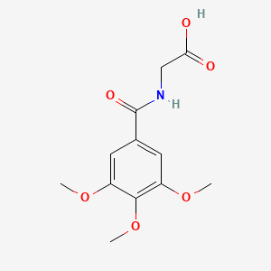 molecular formula C12H15NO6 B1604882 N-(3,4,5-trimethoxybenzoyl)glycine CAS No. 40915-27-3