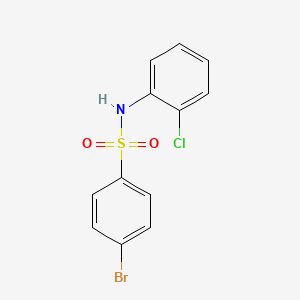 molecular formula C12H9BrClNO2S B1604887 4-Bromo-N-(2-chlorophenyl)benzenesulfonamide CAS No. 6335-29-1