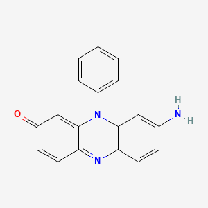 molecular formula C18H13N3O B1604889 8-Amino-10-phenylphenazin-2-one CAS No. 6364-25-6