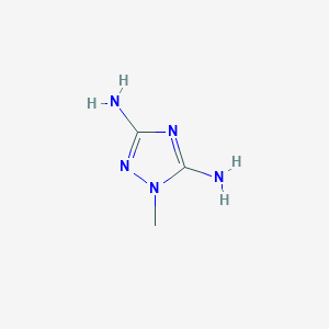 molecular formula C3H7N5 B1604896 1-甲基-1H-1,2,4-三唑-3,5-二胺 CAS No. 25688-67-9
