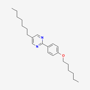 B1604899 5-Heptyl-2-[4-(hexyloxy)phenyl]pyrimidine CAS No. 57202-37-6