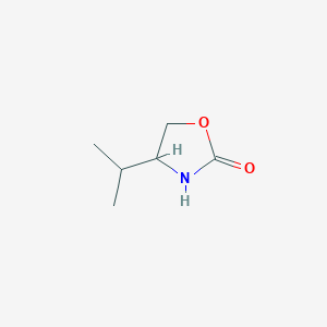 molecular formula C6H11NO2 B1604903 2-恶唑烷酮，4-(1-甲基乙基)- CAS No. 103723-70-2