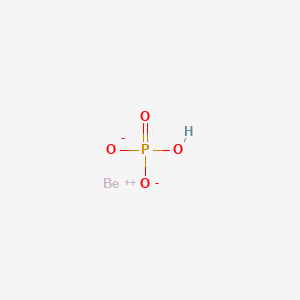 molecular formula BeHO4P B1604937 Beryllium hydrogen phosphate CAS No. 13598-15-7