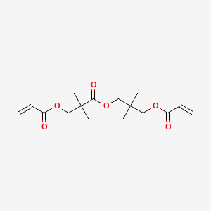 molecular formula C16H24O6 B1604949 3-[2,2-Dimethyl-1-oxo-3-[(1-oxo-2-propenyl)oxy]propoxy]-2,2-dimethylpropyl acrylate CAS No. 30145-51-8