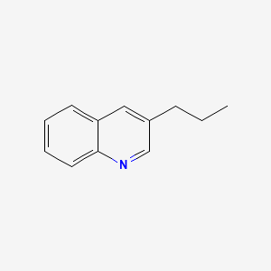 molecular formula C12H13N B1604953 Quinoline, 3-propyl- CAS No. 20668-43-3