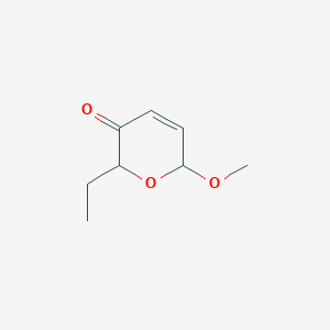 molecular formula C8H12O3 B1604960 2H-Pyran-3(6H)-one, 2-ethyl-6-methoxy- CAS No. 60249-14-1