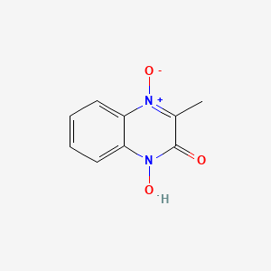 molecular formula C9H8N2O3 B1604964 1-羟基-3-甲基-4-氧代喹喔啉-4-铵-2-酮 CAS No. 26438-48-2