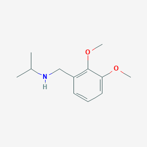molecular formula C12H19NO2 B1604968 N-[(2,3-二甲氧基苯基)甲基]丙烷-2-胺 CAS No. 418773-88-3