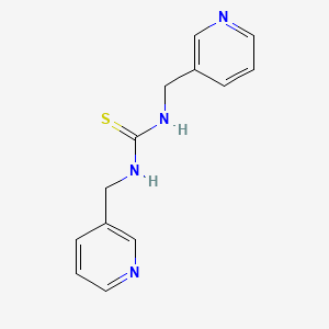 molecular formula C13H14N4S B1604989 N,N'-双(3-吡啶基甲基)硫脲 CAS No. 6965-01-1