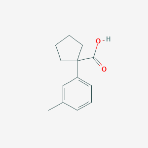 molecular formula C13H16O2 B1604992 1-(3-甲基苯基)环戊烷甲酸 CAS No. 75024-23-6