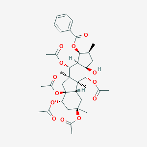 molecular formula C37H48O13 B016050 5,8,9,10,14-五乙酰氧基-3-苯甲酰氧基-15-羟基佩普鲁烷 CAS No. 210108-91-1