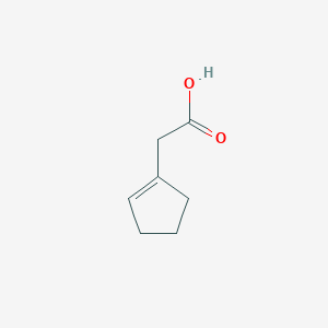 B1605010 1-Cyclopentene-1-acetic acid CAS No. 21622-08-2