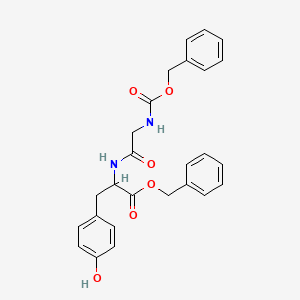 molecular formula C26H26N2O6 B1605012 Carbobenzyloxyglycyl-L-tyrosine benzyl ester CAS No. 57294-46-9