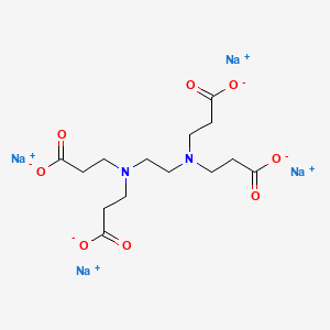 molecular formula C14H20N2Na4O8 B1605042 beta-Alanine, N,N'-1,2-ethanediylbis[N-(2-carboxyethyl)-, tetrasodium salt CAS No. 67874-43-5