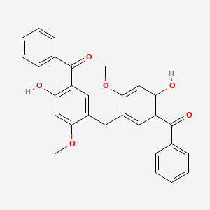 B1605054 Bis(5-benzoyl-4-hydroxy-2-methoxyphenyl)methane CAS No. 68716-15-4