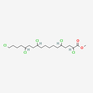 molecular formula C19H33Cl5O2 B1605057 五氯硬脂酸甲酯 CAS No. 26638-28-8