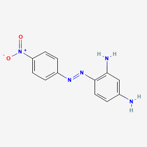 molecular formula C12H11N5O2 B1605058 4-((4-Nitrophenyl)azo)benzene-1,3-diamine CAS No. 25910-57-0