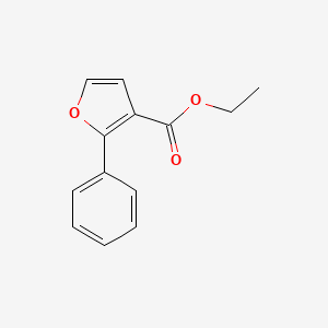 molecular formula C13H12O3 B1605068 2-Phenyl-3-carbethoxyfuran CAS No. 50626-02-3